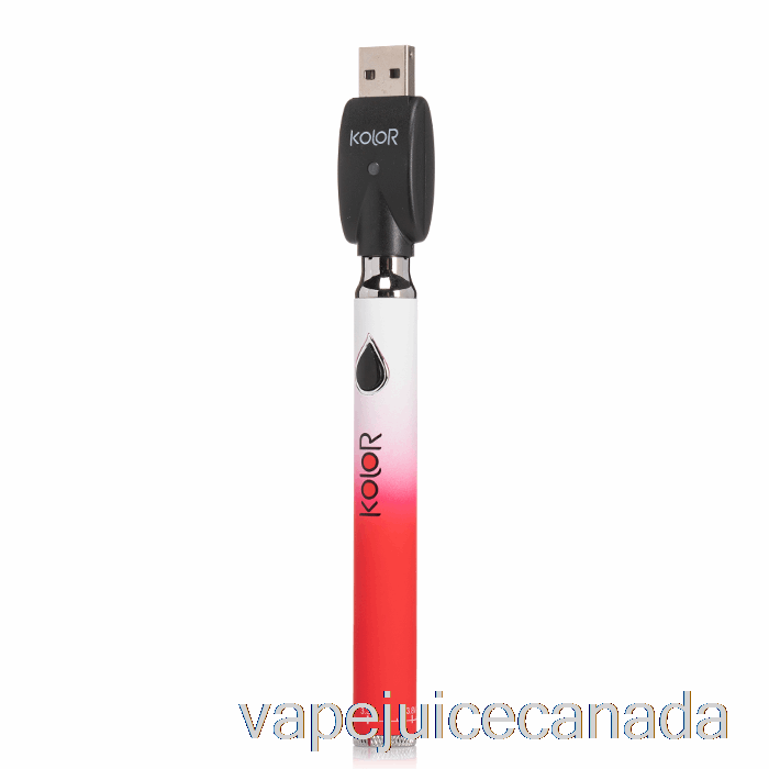 Vape Juice Leaf Buddi Kolor Twist Slim 650mAh Battery Red